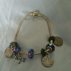 Angel bracelet for hope sterling